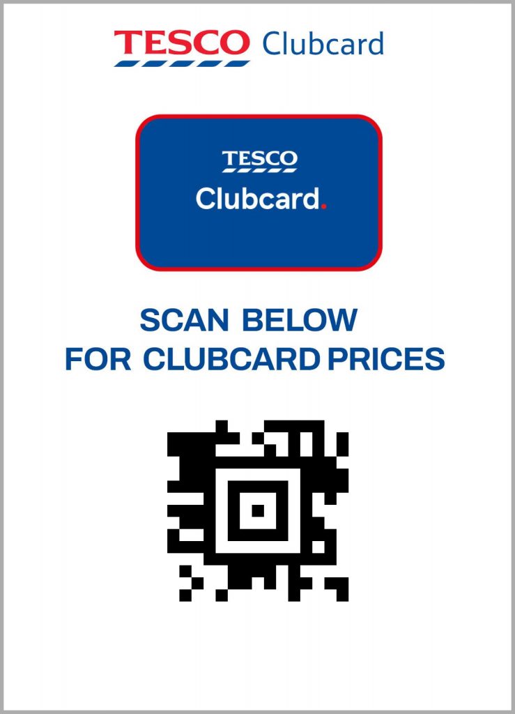 Screenshot of Tesco Clubcard QR Barcode